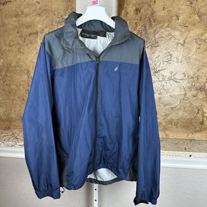 Frog Togs Lined Windbreaker Jackets Navy Ble‎ Gray Men’s Small Medium S/M